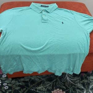 Polo by Ralph Lauren Men's Aqua Polo Shirt